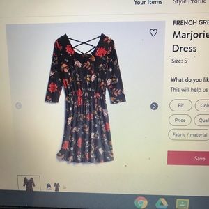 Stitch Fix Dress- French Grey Floral